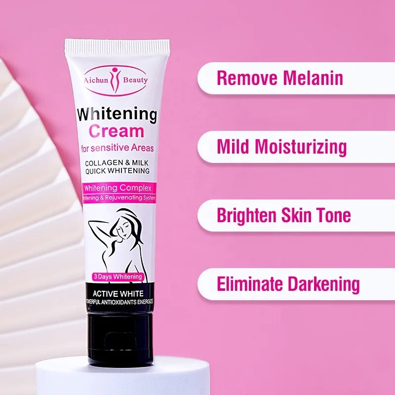 Crema Aclarante + Jabón Blanqueador Zona Intima Axilas
