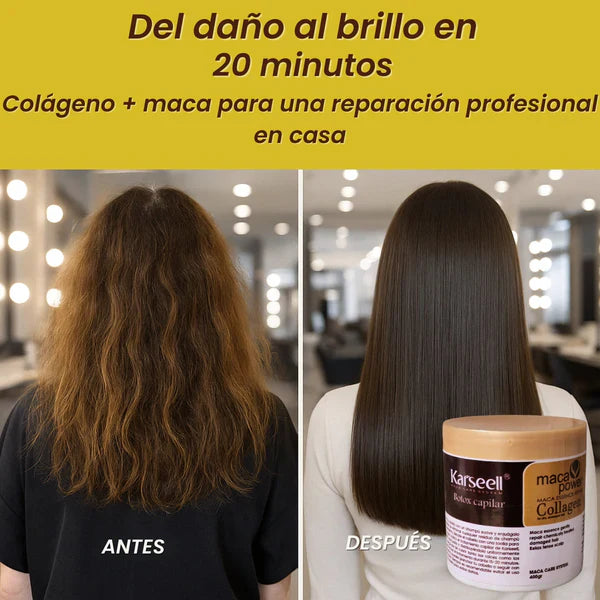 PROMOCIÓN 2 X 1 -Mascarilla capilar de colágeno Karseell + conjunto de aceite de argán