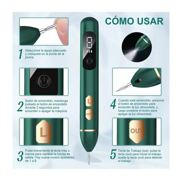 Pluma Quita Verrugas, Removedor De Verrugas 🎁¡SUPER PROMOCIÓN!🎁