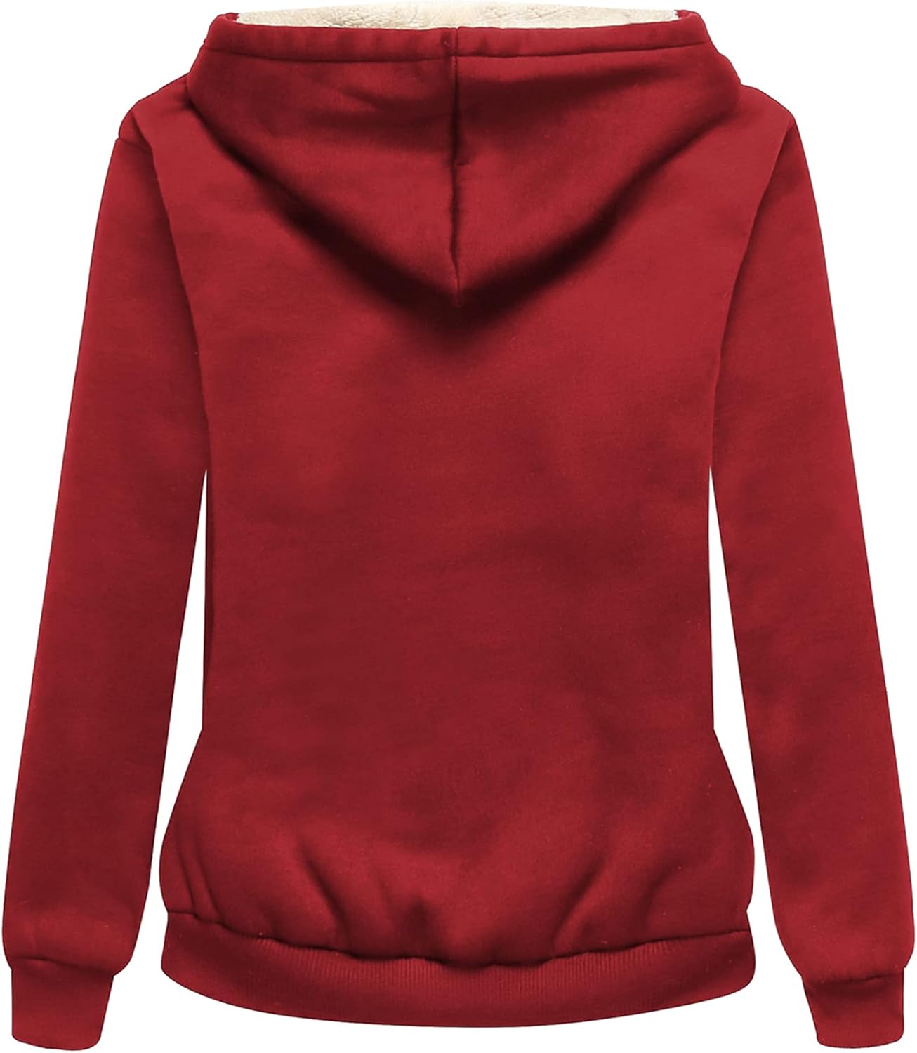 SWISSWELL Sudaderas con capucha para mujer, forro polar de invierno, con cremallera completa, forro de sherpa grueso
