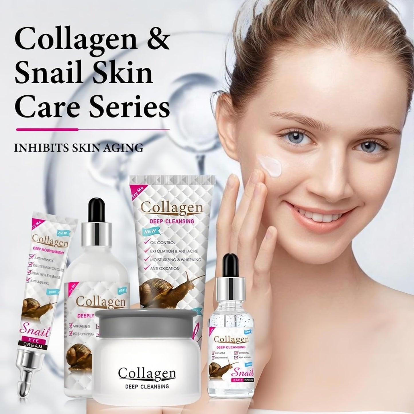 Cuidado Facial De Colágeno Hidratante Set