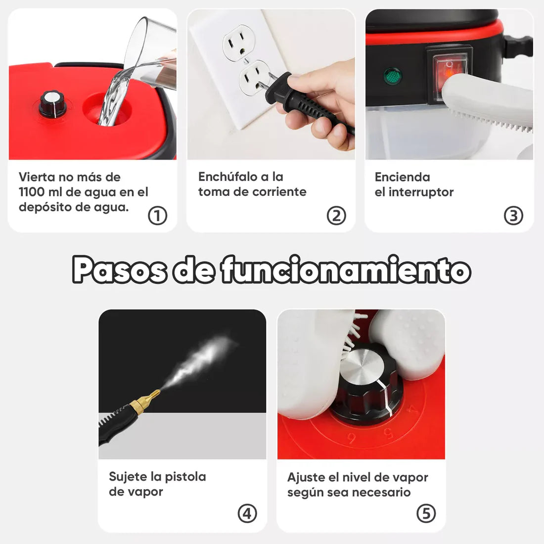 🔥✨ Limpiador De Vapor Portátil (En Oferta)