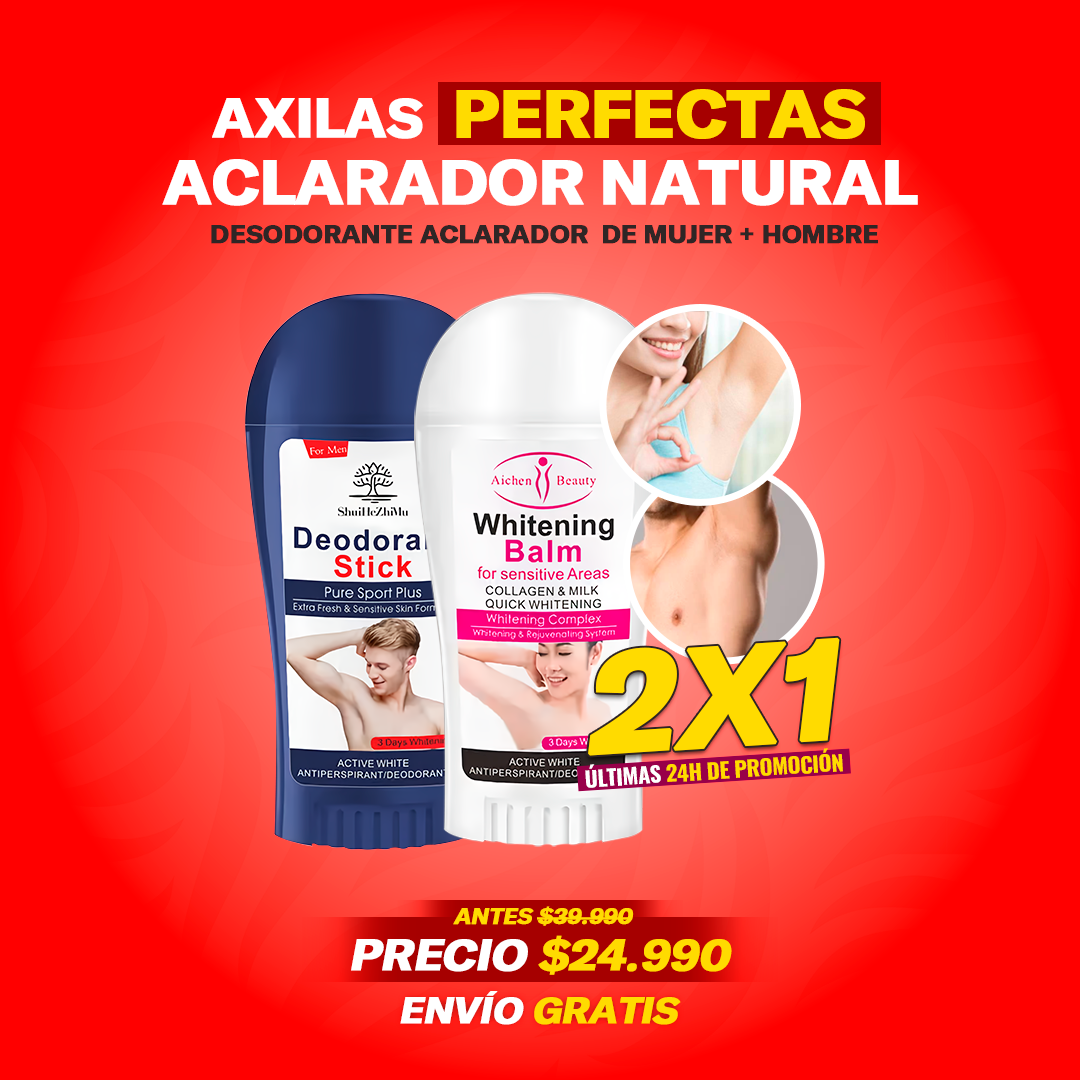 PAGA 1 Y LLEVA 2 Desodorante Aclarador Natural