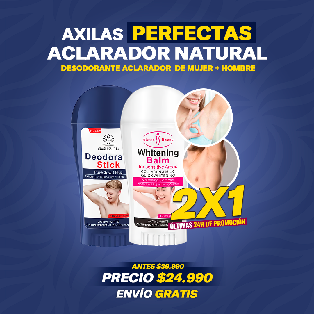 PAGA 1 Y LLEVA 2 Desodorante Aclarador Natural