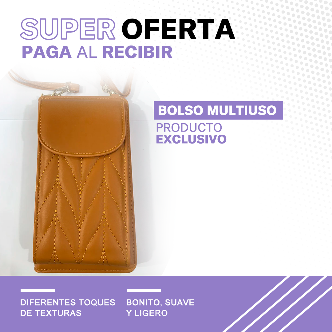 ¡PRODUCTO EXCLUSIVO! BOLSO DE CUERO MULTIUSO™️ 👝📲