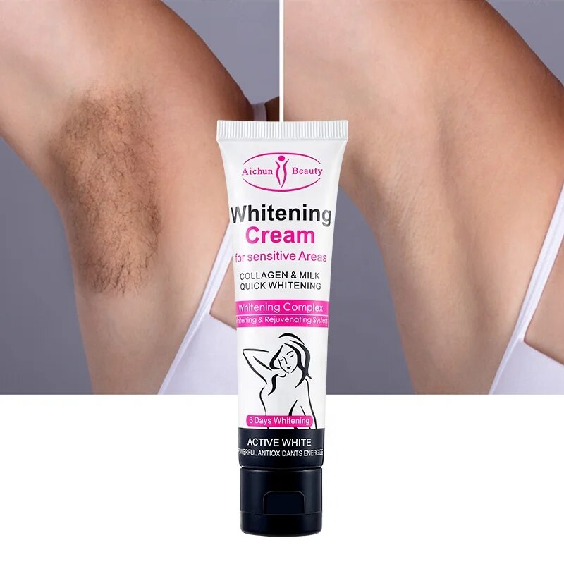 Crema Aclarante + Jabón Blanqueador Zona Intima Axilas
