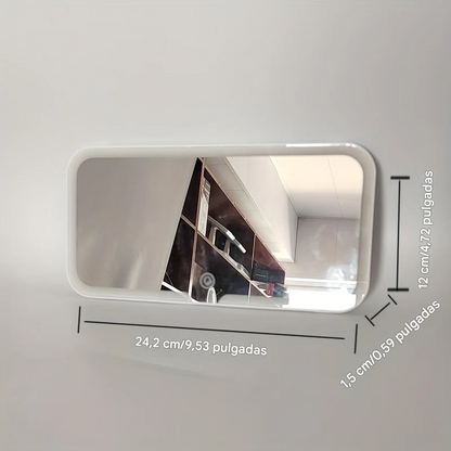 Espejo de Vanidad Plegable Portátil con Luz LED Ajustable