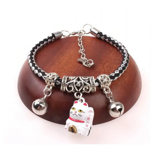 Collar para gatos de gato de la suerte