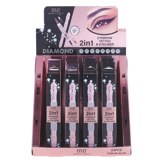 Pack 24 unidades DELINEADOR DE OJOS Y MICROBLANDING DE CEJA TATTOO 2 IN 1
