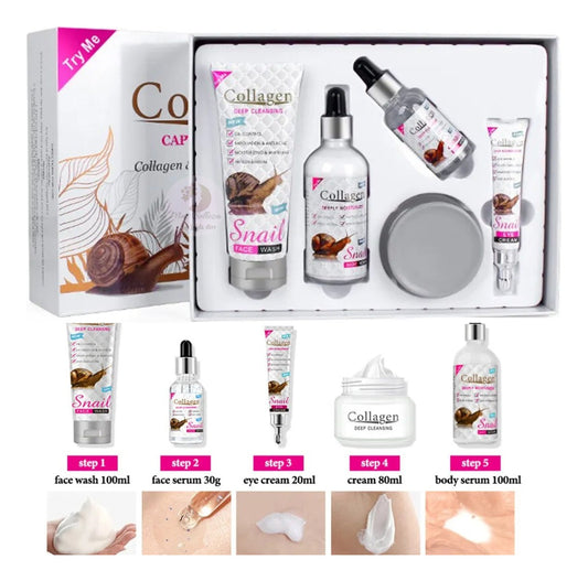 Cuidado Facial De Colágeno Hidratante Set