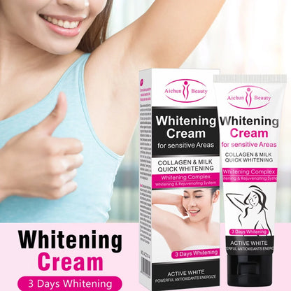 Crema Aclarante + Jabón Blanqueador Zona Intima Axilas