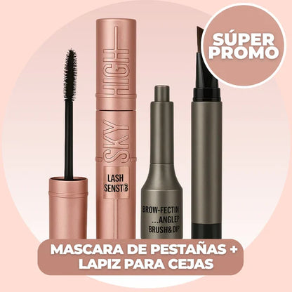 KIT MÁSCARA DE PESTAÑAS Y LÁPIZ PARA CEJAS | DIVA KIT