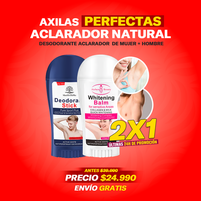 PAGA 1 Y LLEVA 2  Desodorante Aclarador Natural