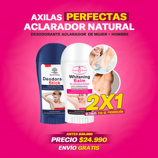 PAGA 1 Y LLEVA 2  Desodorante Aclarador Natural