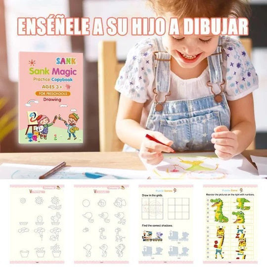 KIT con 4 Cuadernos de Caligrafía Mágica Creativa + ¡Envío Gratis!
