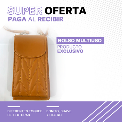 ¡PRODUCTO EXCLUSIVO! BOLSO DE CUERO MULTIUSO™️ 👝📲