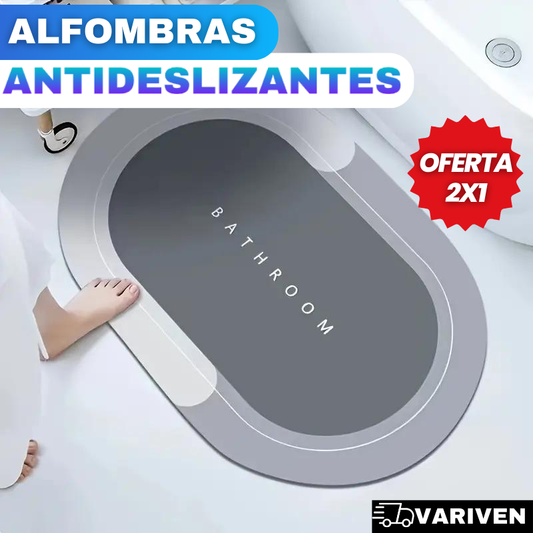 ¡PAGAS 1 ALFOMBRA ANTIDESLIZANTE Y TE LLEVAS 2!✨👣