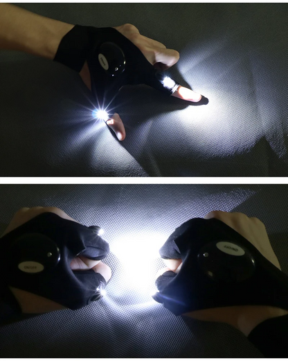 GUANTES LUZ LED IMPERMEABLES 🛠️