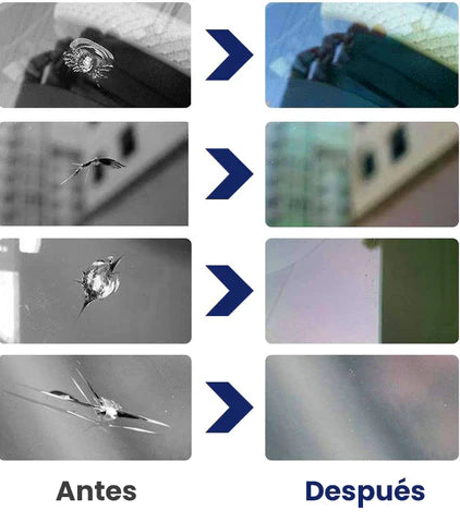 LÍQUIDO® REPARADOR DE VIDRIO ¡Repara fisuras al ínstate en cualquier tipo de vidrio!🤩