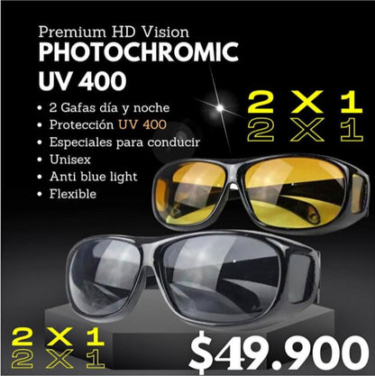Lentes HD Antirreflejo para Conducción 2x1