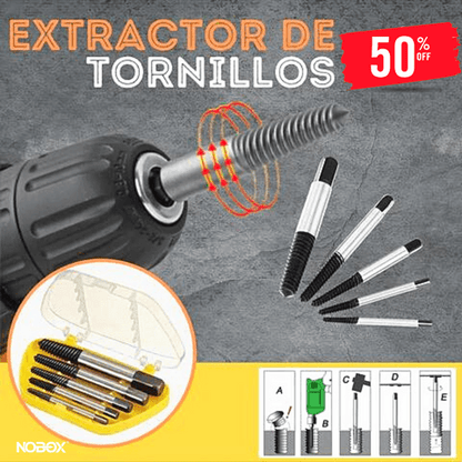 KIT EXTRACTOR DE TORNILLOS DAÑADOS ⭐⭐⭐⭐⭐
