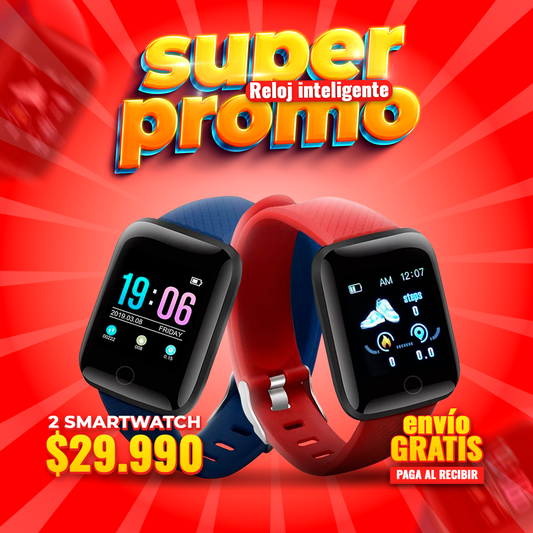 Super Promo 2x1 - Smartwatch ( Resistente al agua)